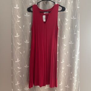 Maurices Sleeveless V-Neck Maxi Dress in Red